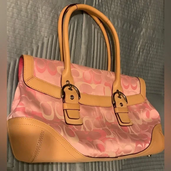 Y2K Vintage Coach Pink Satchel Handbag - Picture 3 of 9